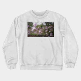 Pink Flowers in the Rain Crewneck Sweatshirt